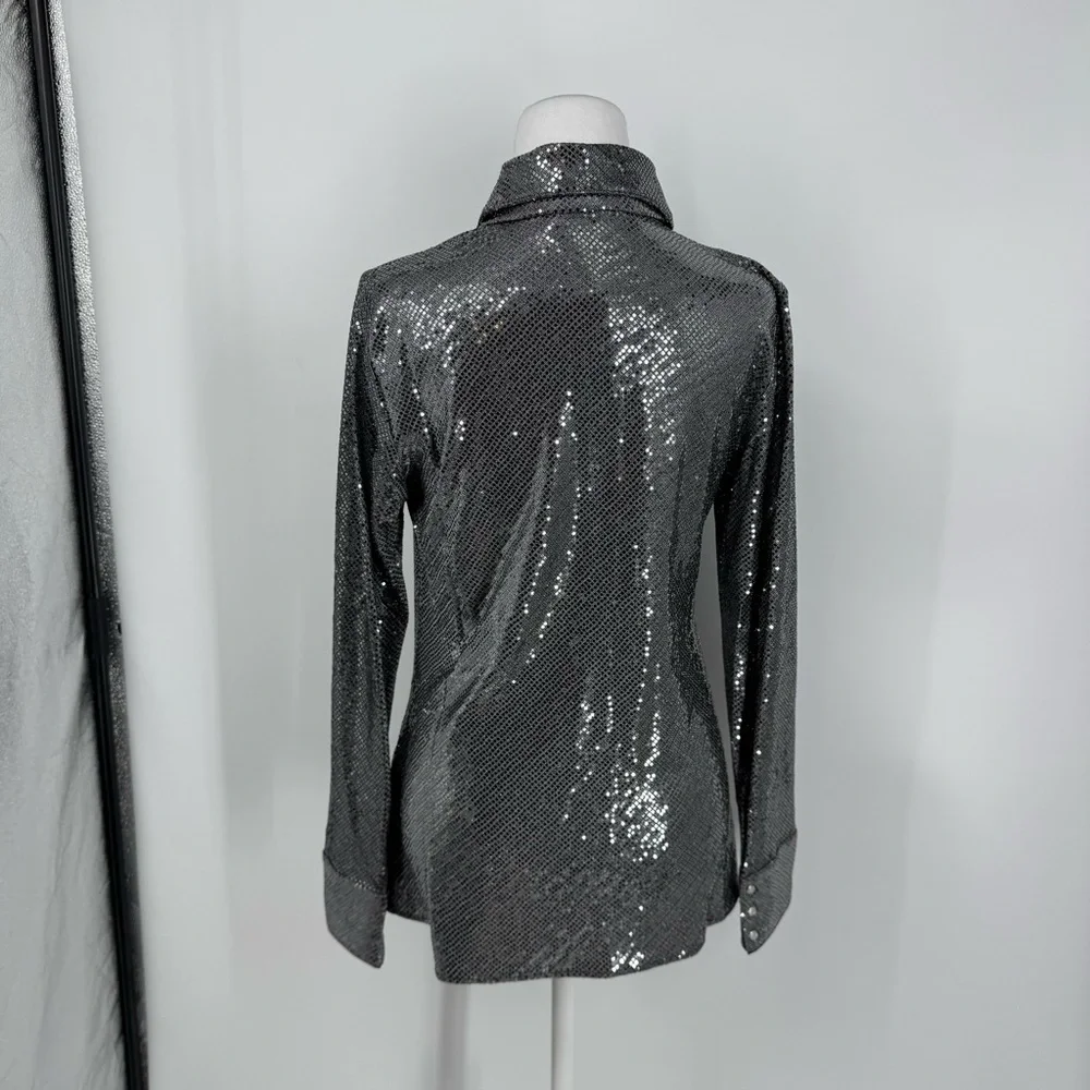 NWT C/MEO Collective After Dark Shirt in Black - Picture 9 of 13